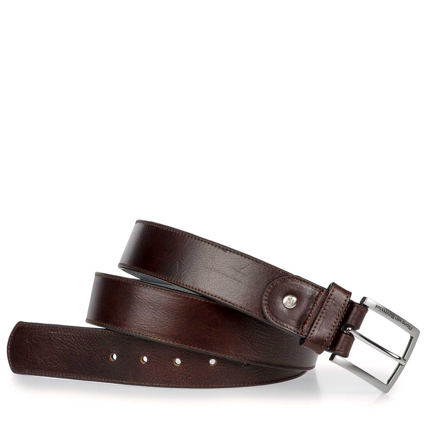 75166/02 - Dark brown calf’s leather belt 75166/02 - Dark brown calf’s leather belt