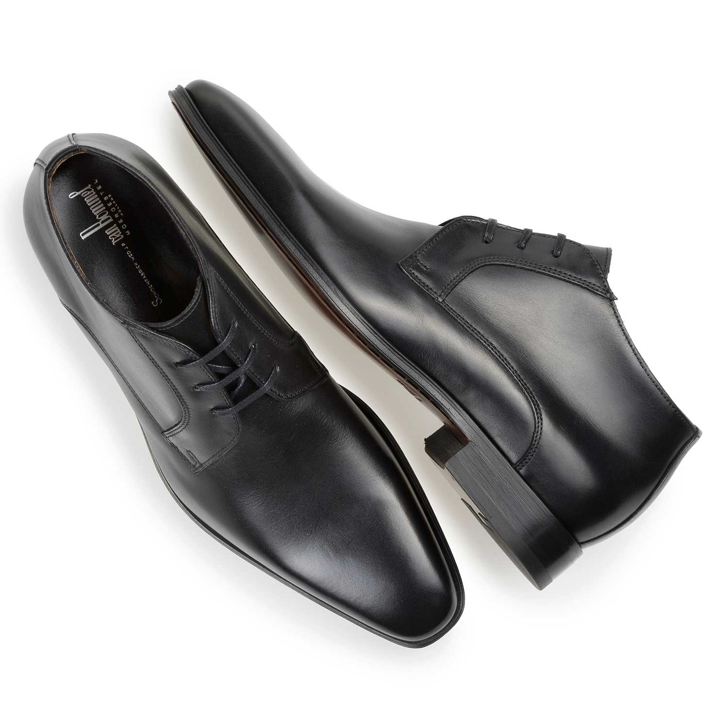 10599/00 - Schwarzer Kalbsleder-Schnürschuh 10599/00 - Schwarzer Kalbsleder-Schnürschuh