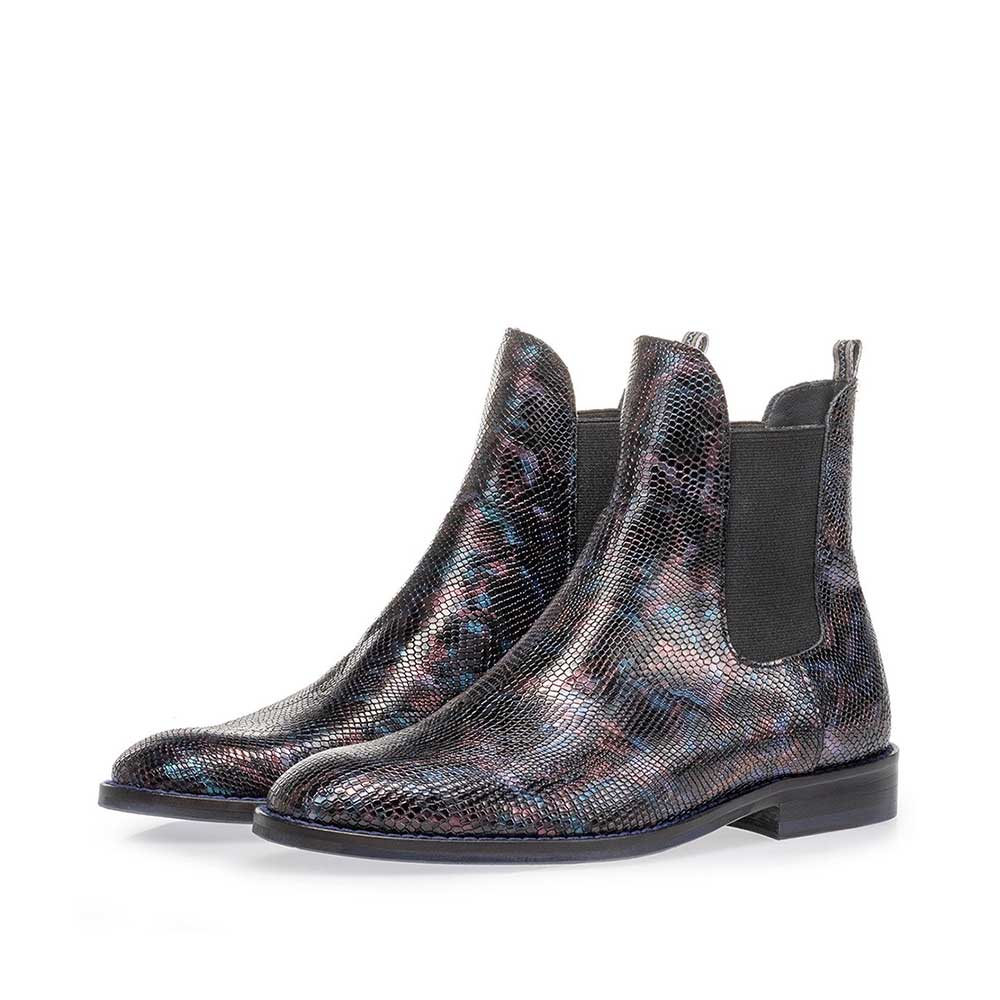 85668/00 - Chelsea Boot Krokoprint blau 85668/00 - Chelsea Boot Krokoprint blau