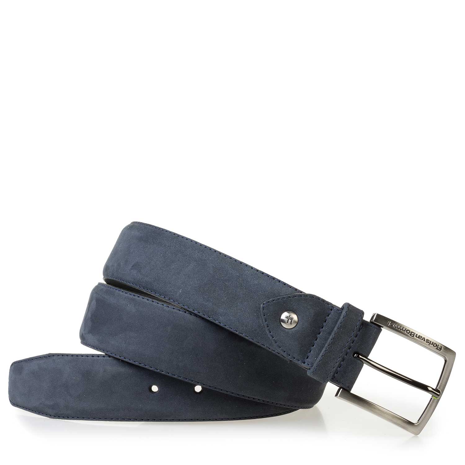 75189/86 - Blauer Nubukleder-Gürtel 75189/86 - Blauer Nubukleder-Gürtel