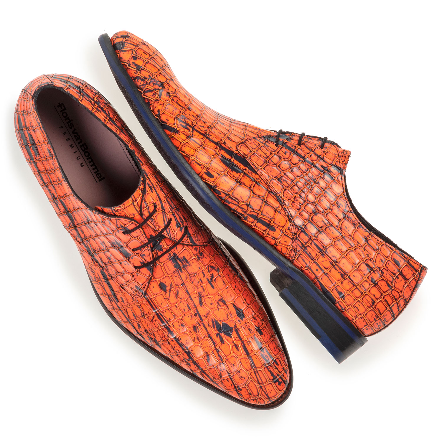 18167/09 - Schnürschuh Lackleder orange 18167/09 - Schnürschuh Lackleder orange
