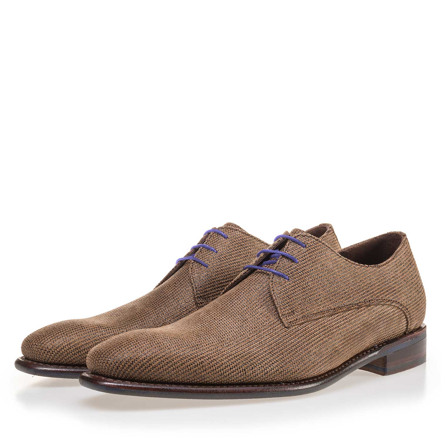 14859/00 - Brauner Schnürschuh aus Wildleder 14859/00 - Brauner Schnürschuh aus Wildleder
