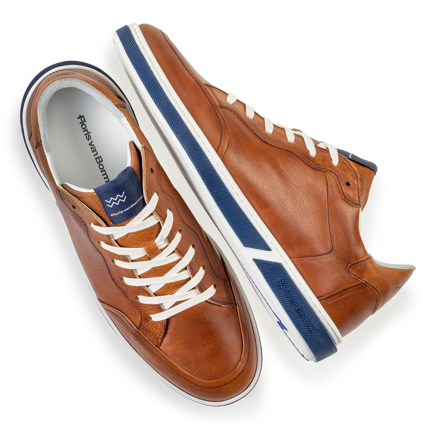 13350/07 - Cognacfarbener Kalbsleder-Schnürschuh 13350/07 - Cognacfarbener Kalbsleder-Schnürschuh