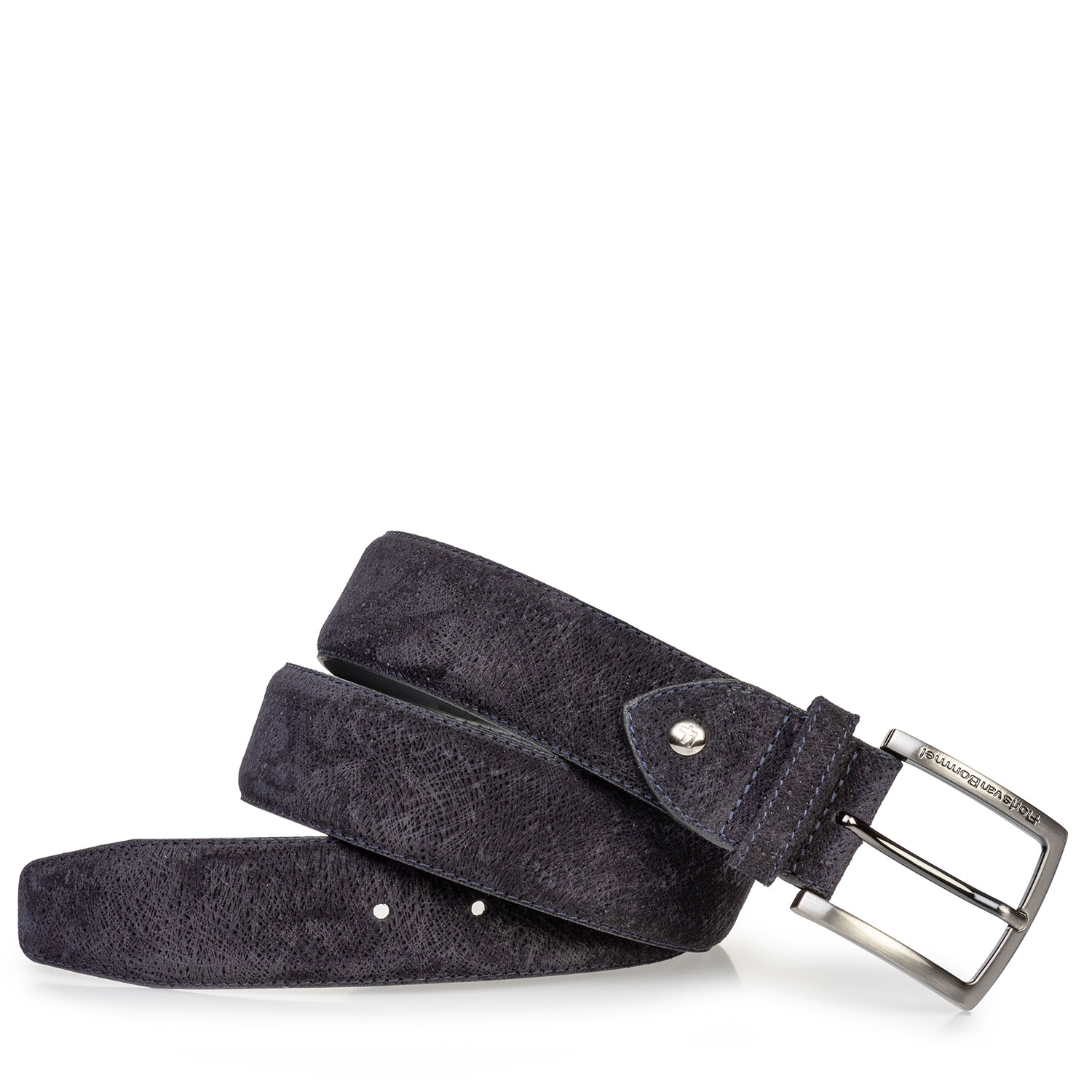 75202/69 - Suede leather belt dark blue 75202/69 - Suede leather belt dark blue