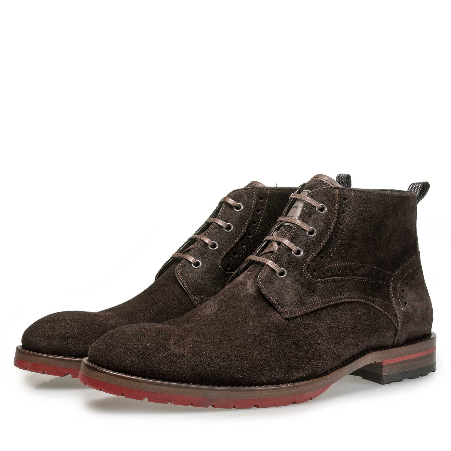 10317/06 - Brauner Wildleder-Schnürstiefel 10317/06 - Brauner Wildleder-Schnürstiefel