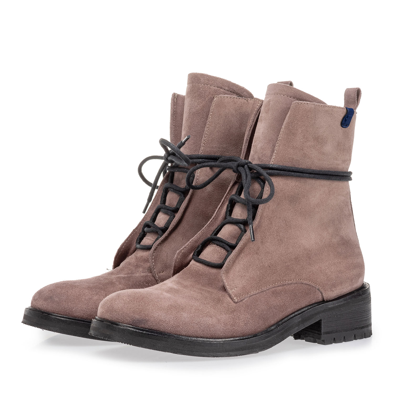 85647/03 - Schnürstiefel Wildleder dunkel rosa 85647/03 - Schnürstiefel Wildleder dunkel rosa