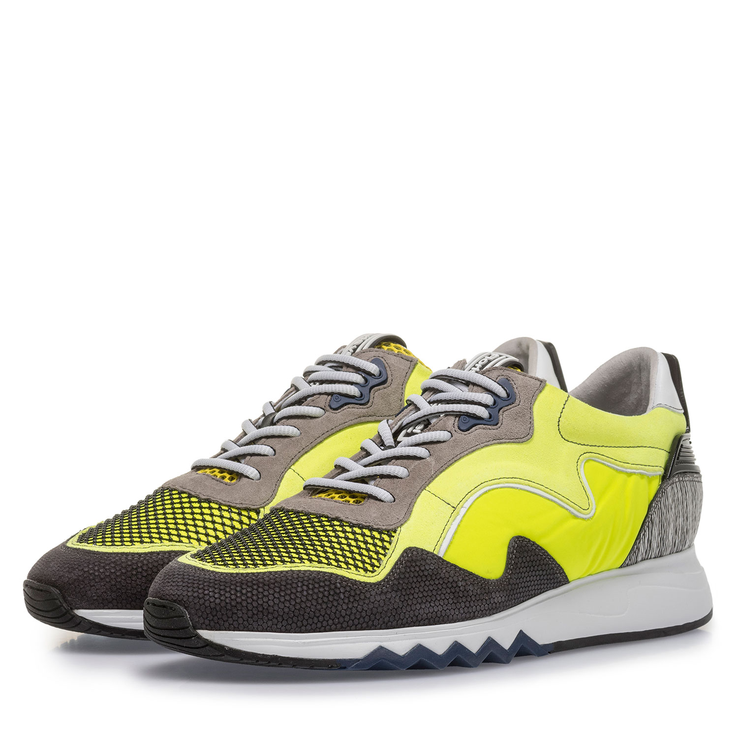 16092/15 - Neongelber Wildleder-Sneaker 16092/15 - Neongelber Wildleder-Sneaker