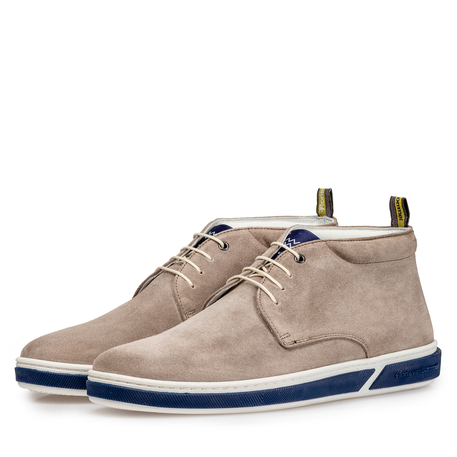 20350/04 - Taupe-coloured suede leather lace boot with print 20350/04 - Taupe-coloured suede leather lace boot with print