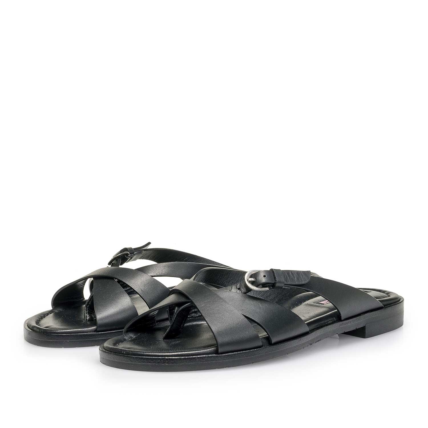 85911/00 - Schwarzer Leder-Slipper 85911/00 - Schwarzer Leder-Slipper