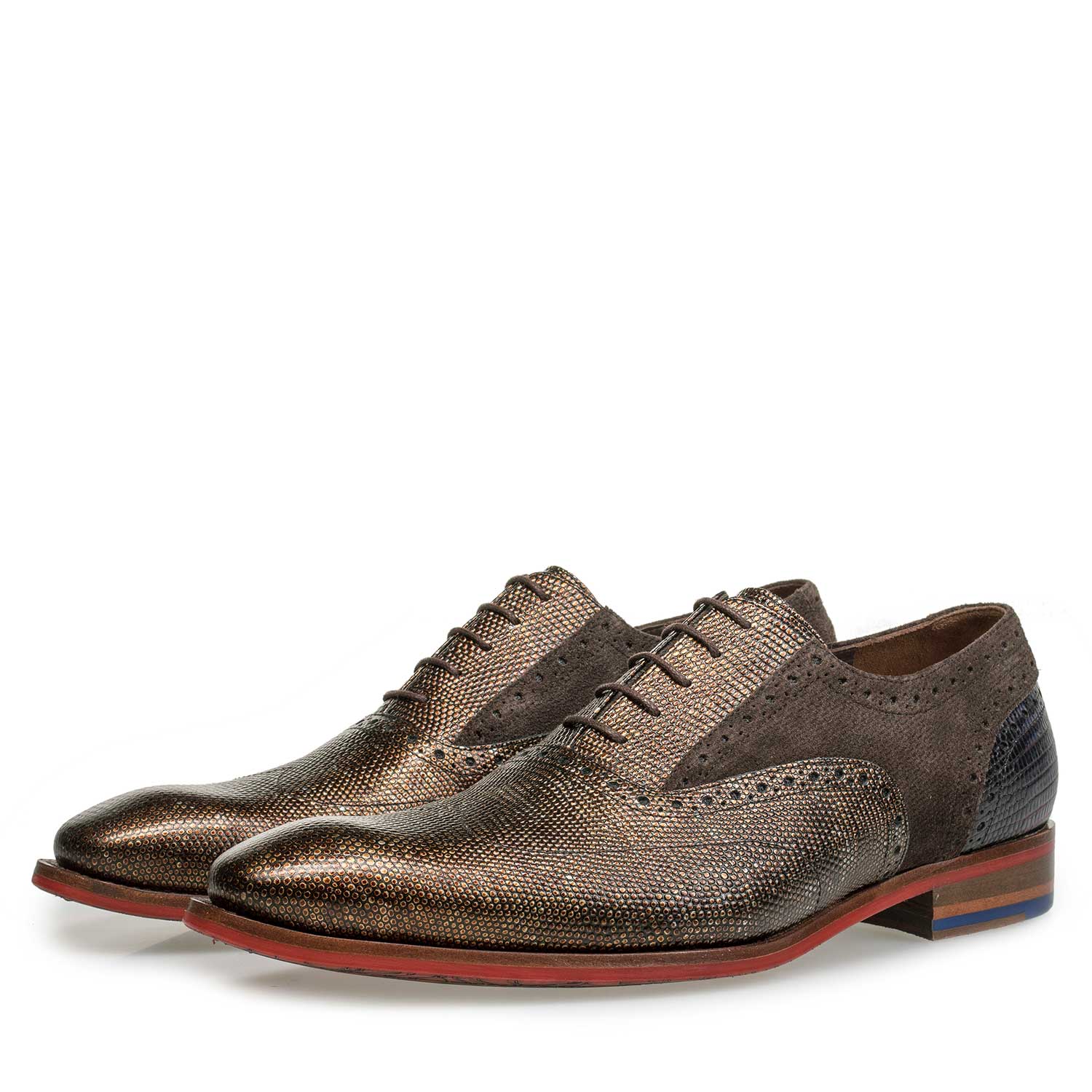 19117/00 - Bronze-coloured Premium leather lace shoe 19117/00 - Bronze-coloured Premium leather lace shoe