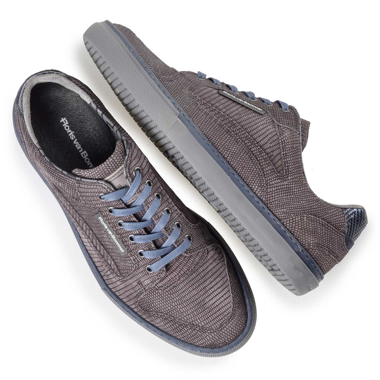 14279/02 - Graubrauner Nubukleder-Sneaker 14279/02 - Graubrauner Nubukleder-Sneaker
