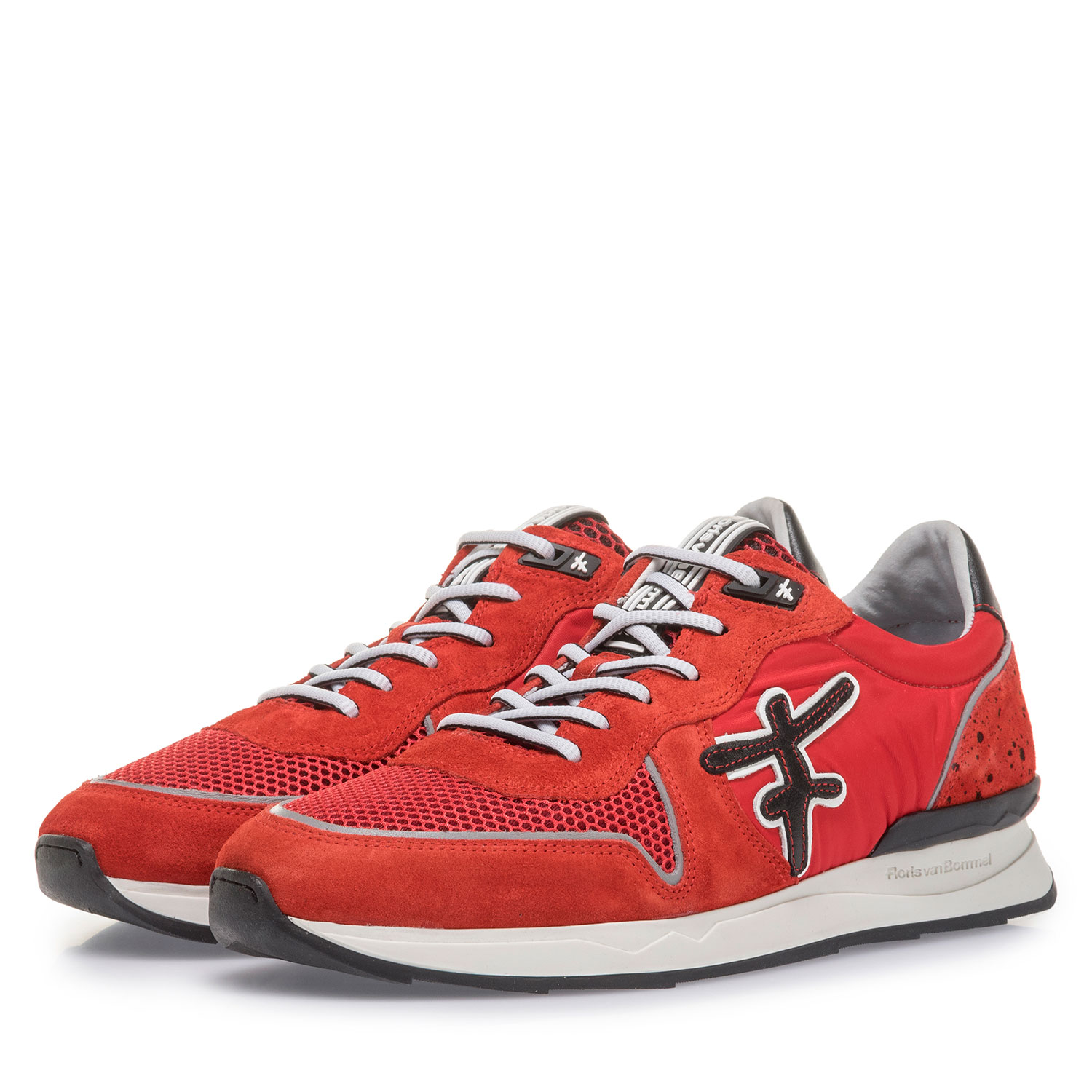 16346/10 - Roter Wildleder-Sneaker 16346/10 - Roter Wildleder-Sneaker