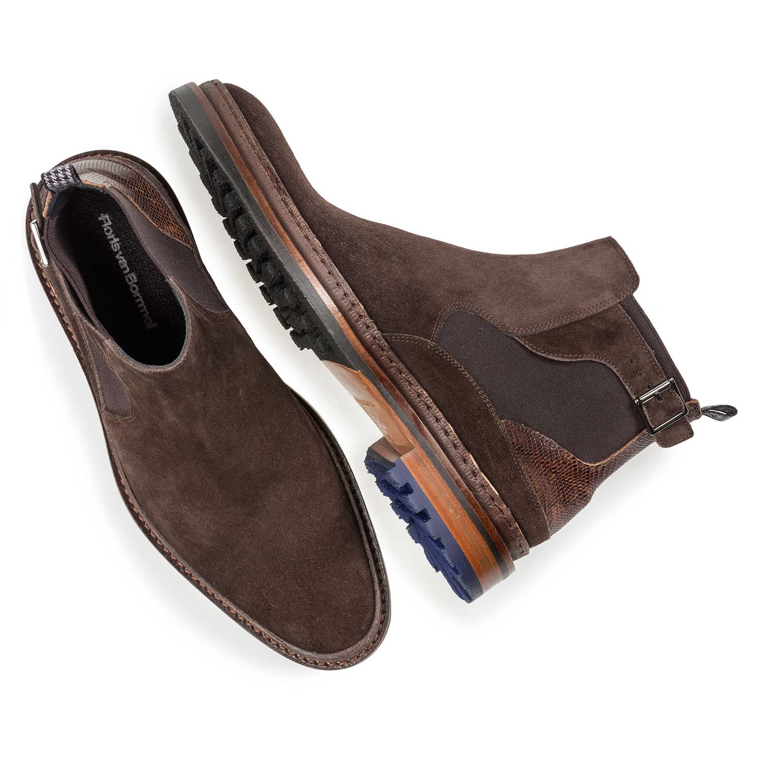 10529/01 - Dunkelbrauner Chelsea Boot aus Wildleder 10529/01 - Dunkelbrauner Chelsea Boot aus Wildleder