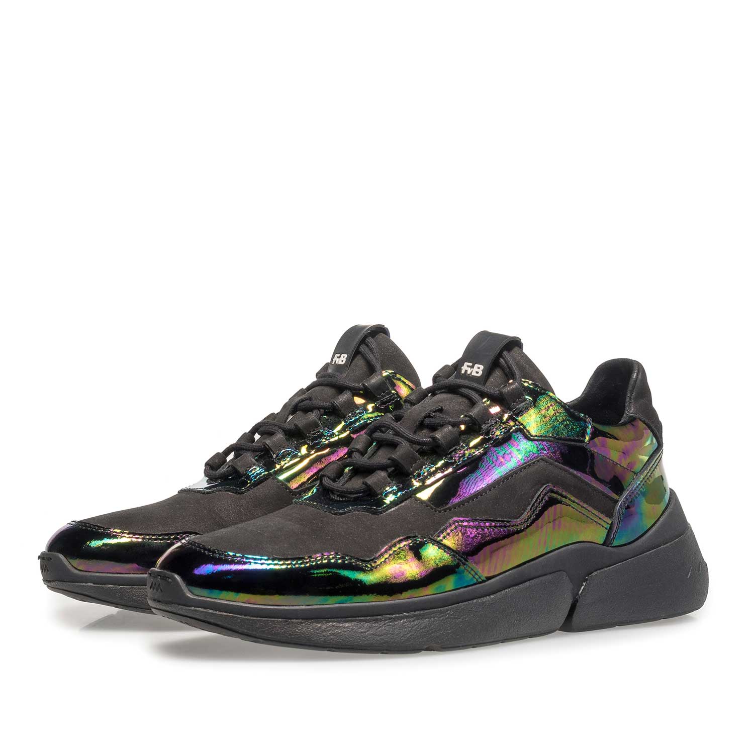 85293/01 - Mehrfarbiger Lackleder-Sneaker 85293/01 - Mehrfarbiger Lackleder-Sneaker