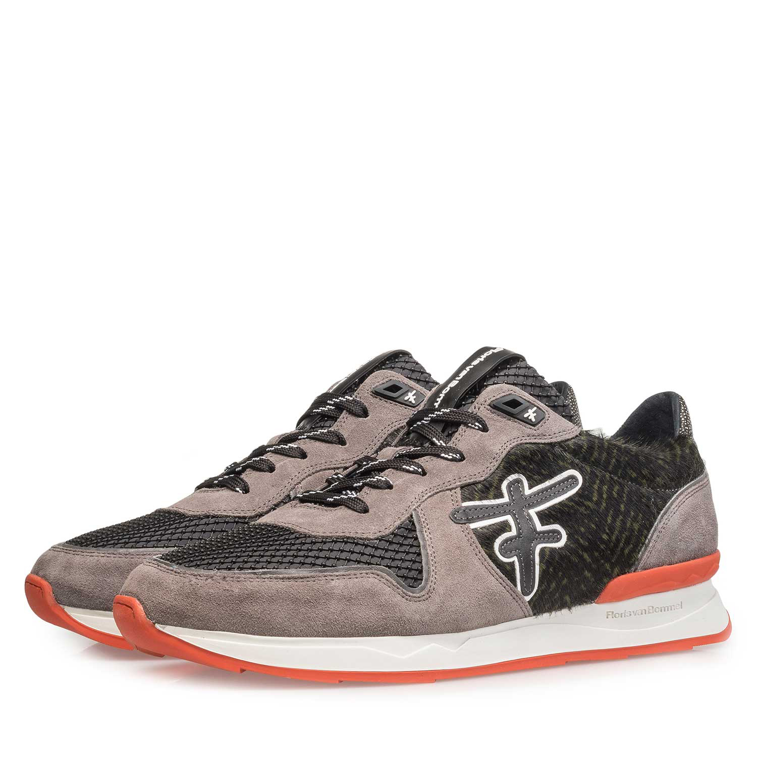 16241/03 - Grauer Premium Wildleder-Sneaker 16241/03 - Grauer Premium Wildleder-Sneaker