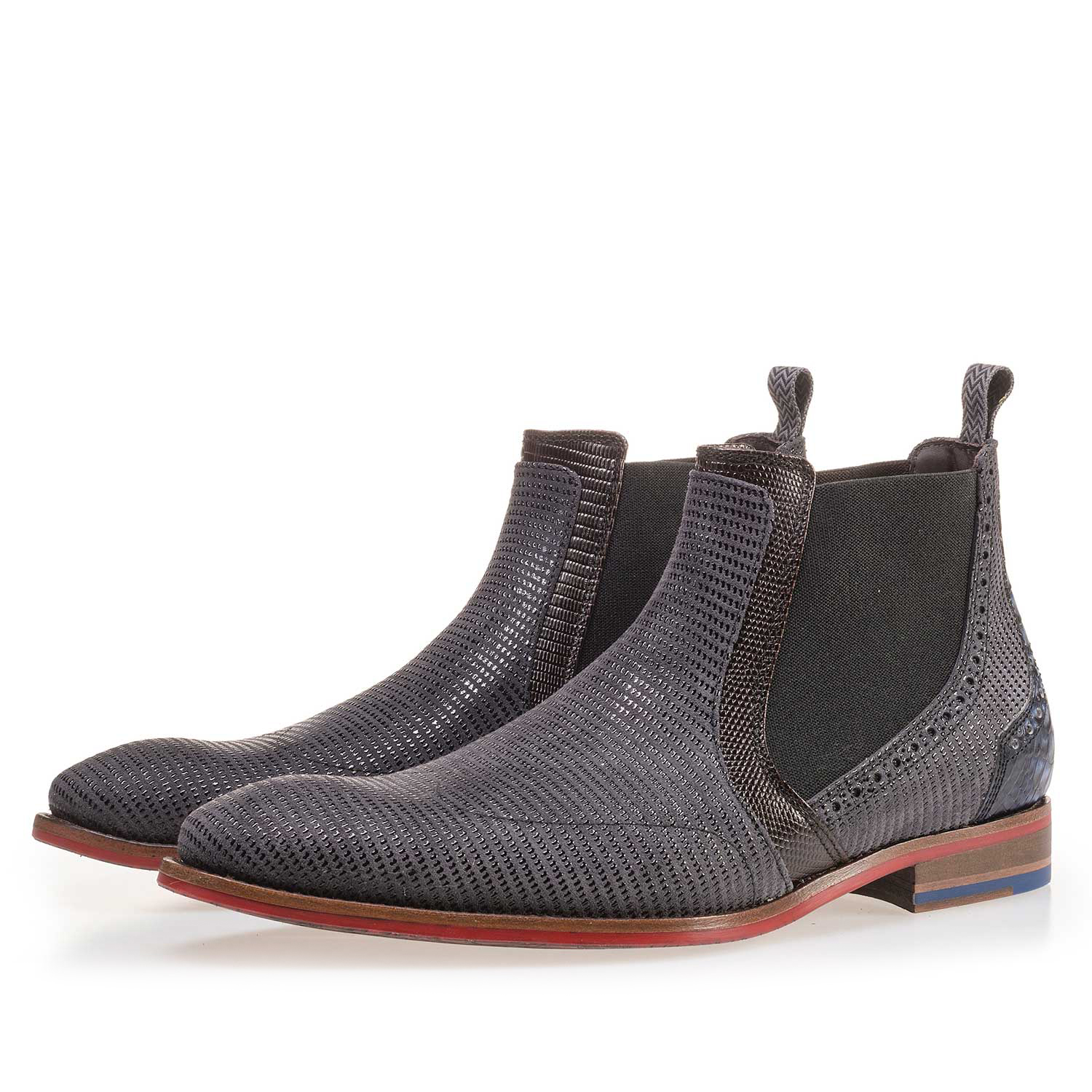 10455/00 - Dunkelgrauer Chelsea Boot aus Wildleder 10455/00 - Dunkelgrauer Chelsea Boot aus Wildleder