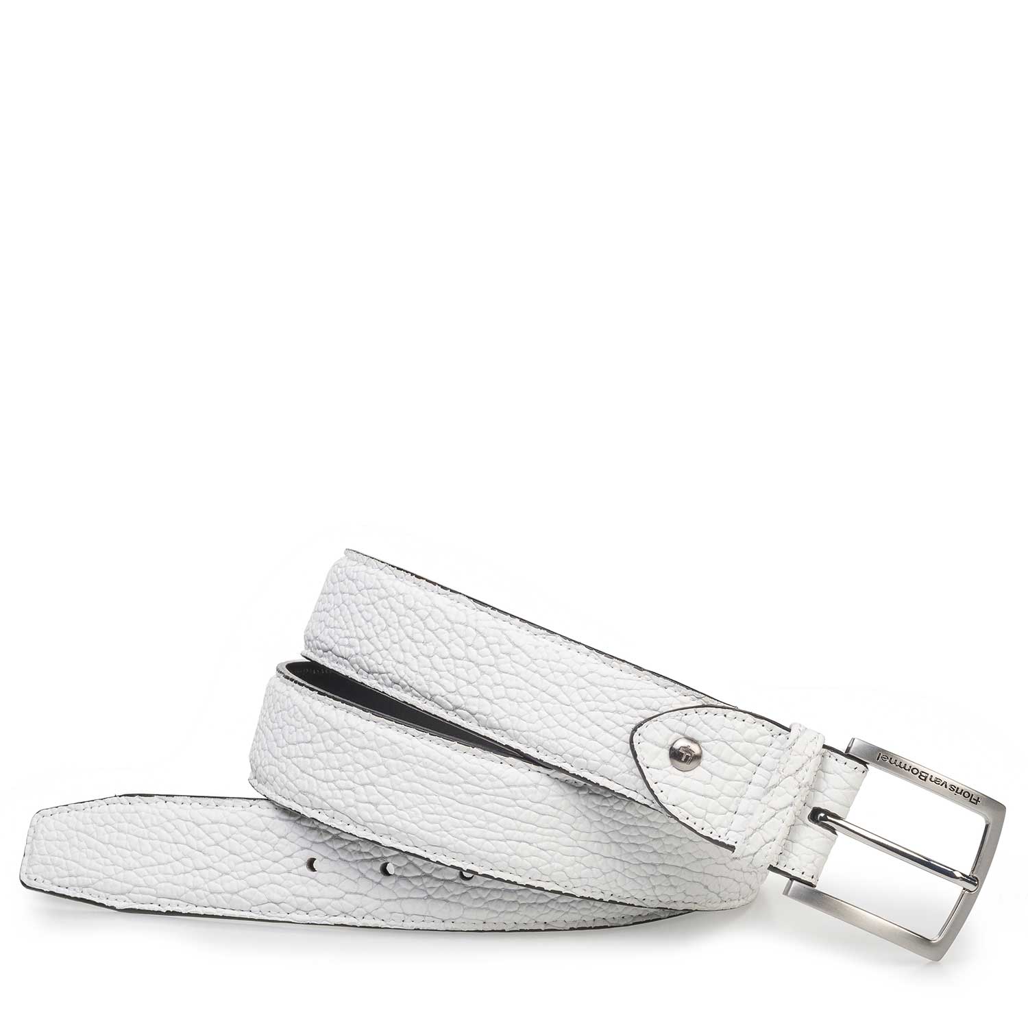 75189/66 - White leather belt 75189/66 - White leather belt