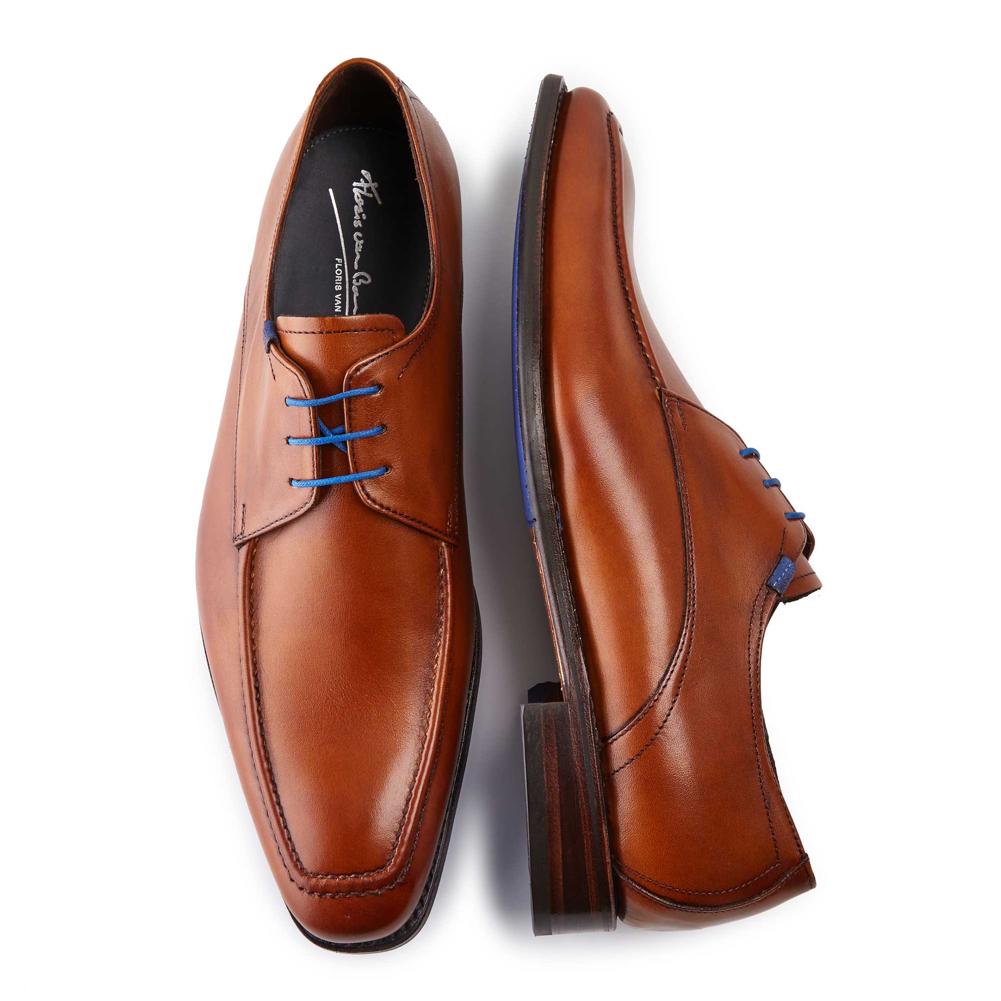 13370/00 - Cognacfarbener Leder Schnürschuh 13370/00 - Cognacfarbener Leder Schnürschuh