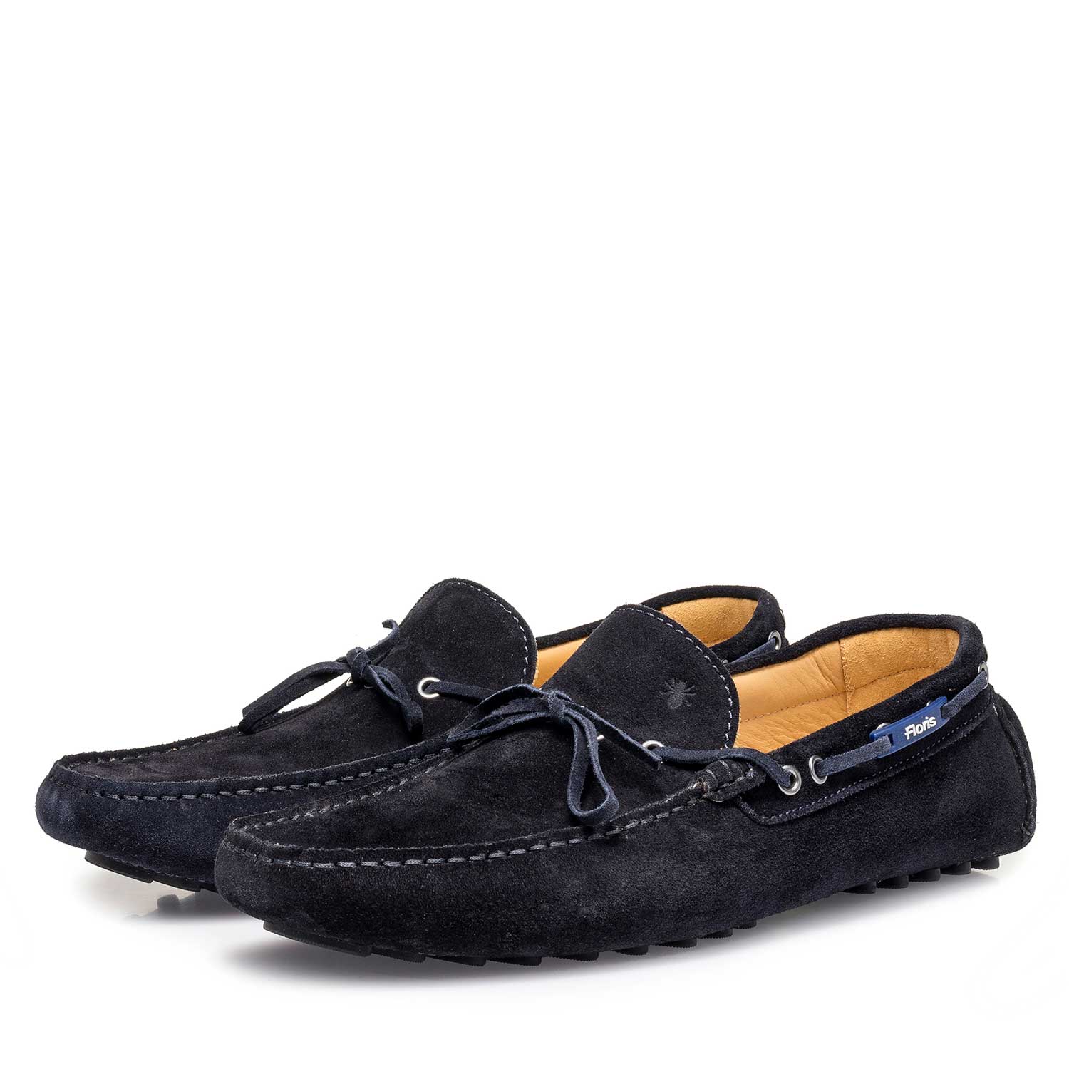 15214/02 - Dark blue calf suede leather moccasin 15214/02 - Dark blue calf suede leather moccasin