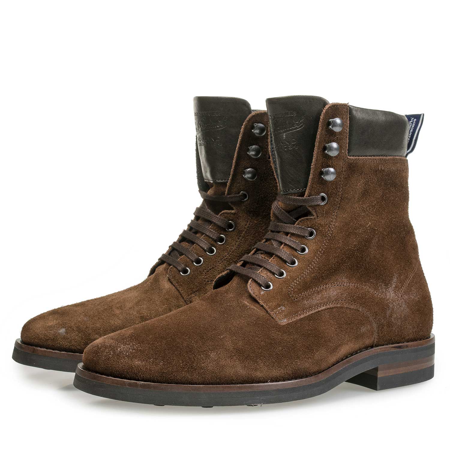 10658/03 - Brown suede leather lace boot 10658/03 - Brown suede leather lace boot