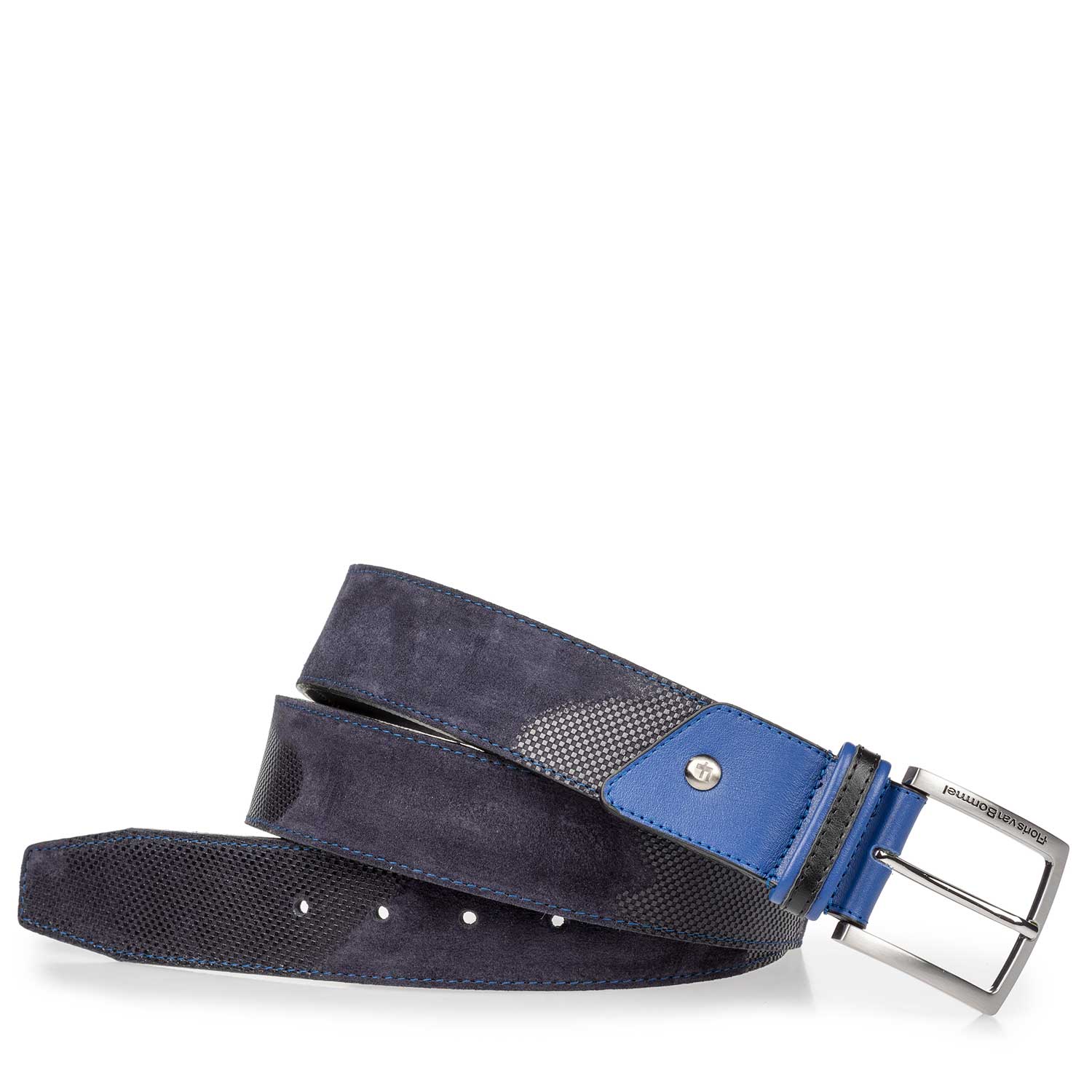 75193/03 - Blauer Wildleder Gürtel 75193/03 - Blauer Wildleder Gürtel