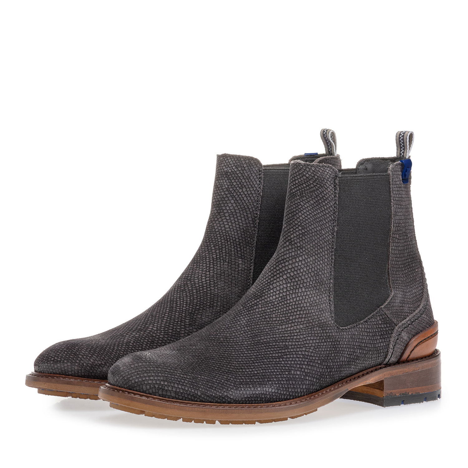 Schwarzer Wildleder Chelsea Boot 85643/02 Floris van Bommel Women®