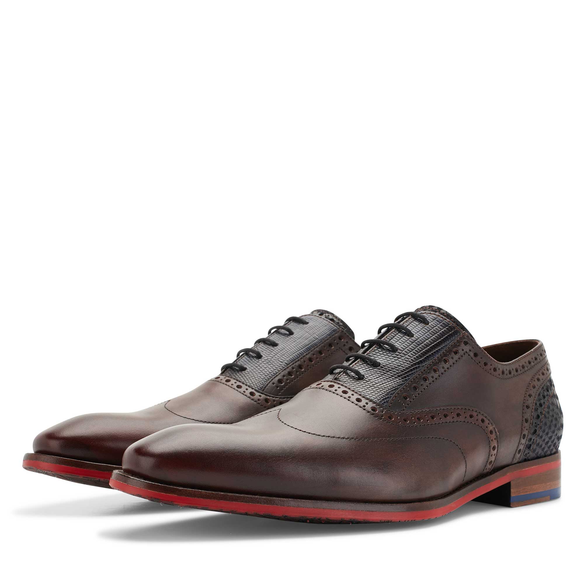 19062/02 - Floris van Bommel brown men’s leather lace shoe 19062/02 - Floris van Bommel brown men’s leather lace shoe