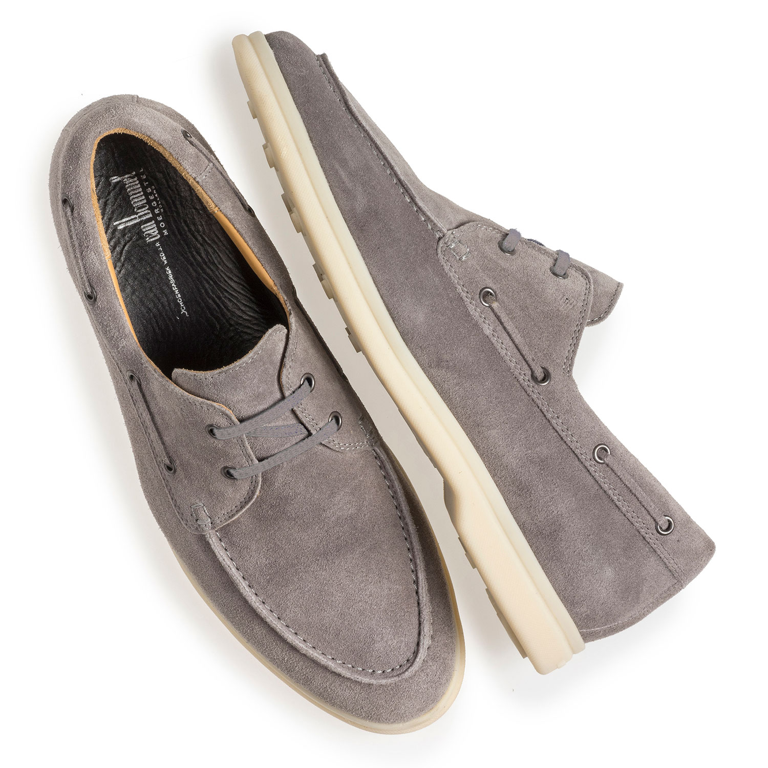 18205/01 - Grauer Wildleder-Bootsschuh 18205/01 - Grauer Wildleder-Bootsschuh