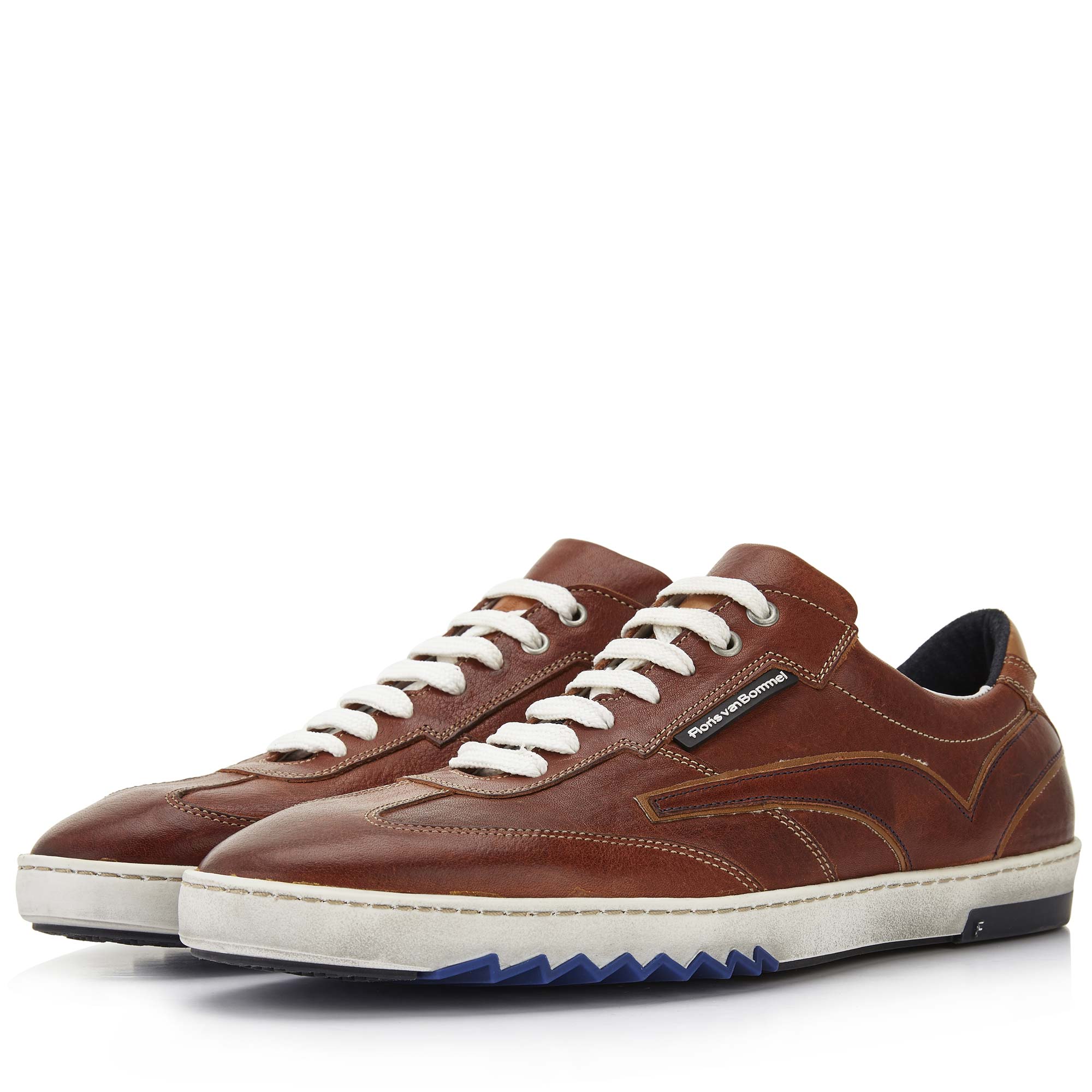 16074/02 - Cognacfarbener Leder Sneaker 16074/02 - Cognacfarbener Leder Sneaker