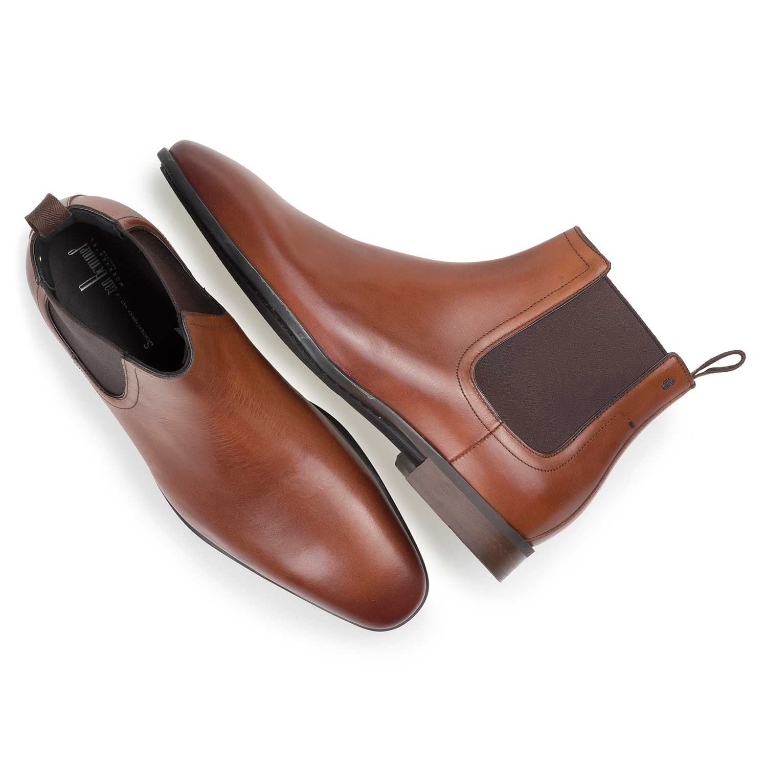 10342/03 - Cognacfarbener Chelsea Boot aus Kalbsleder 10342/03 - Cognacfarbener Chelsea Boot aus Kalbsleder