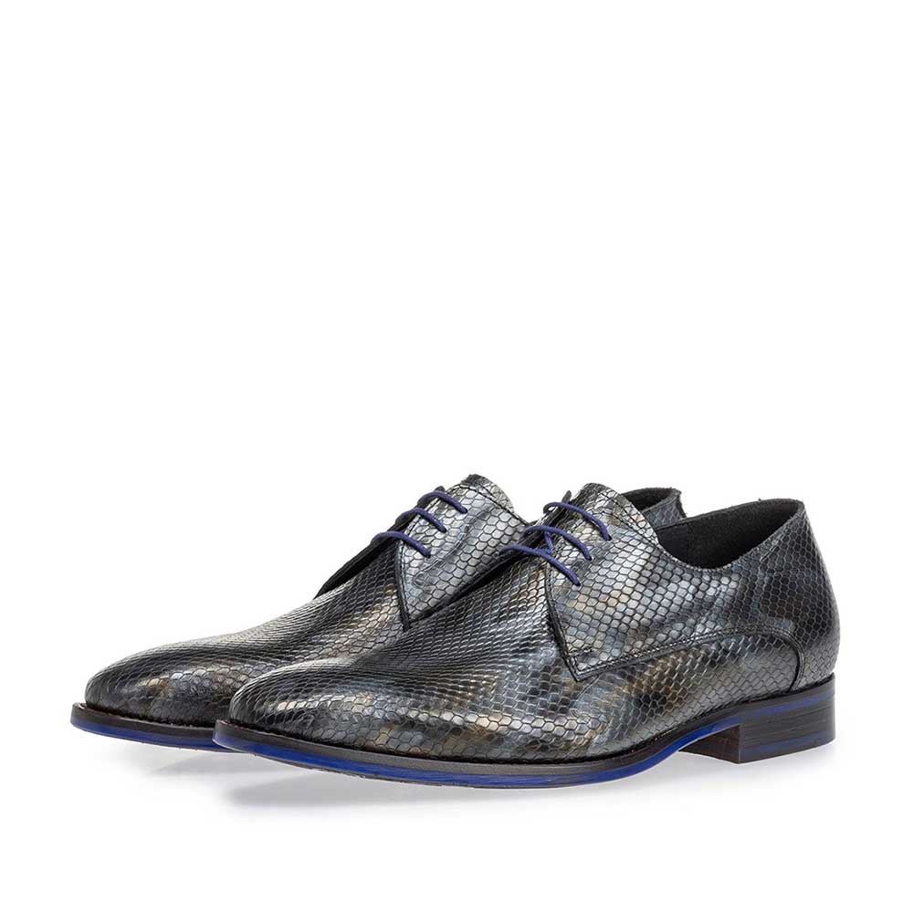 18168/10 - Schnürschuh metallic grau 18168/10 - Schnürschuh metallic grau