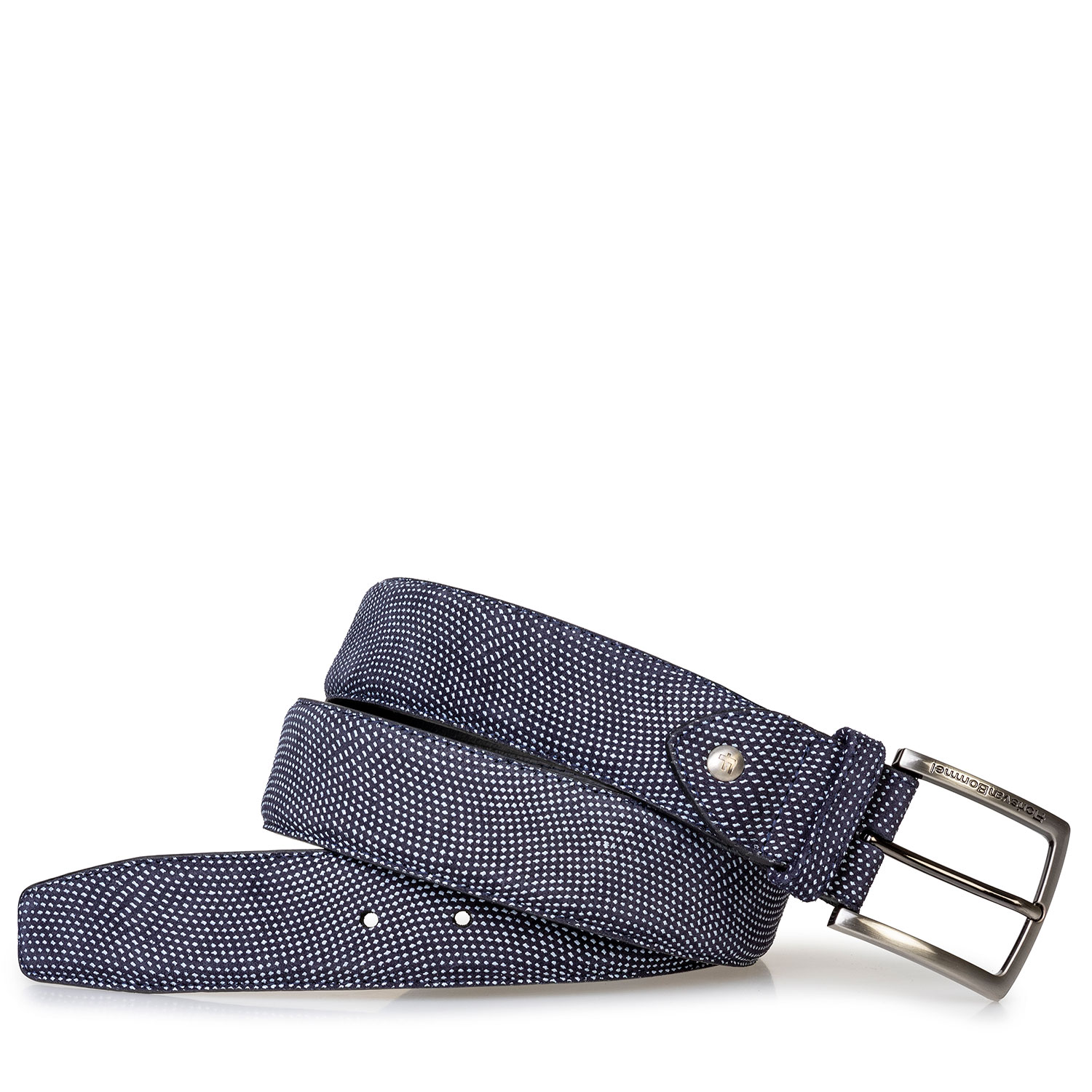 75204/27 - Gürtel Wildleder mit Print blau 75204/27 - Gürtel Wildleder mit Print blau