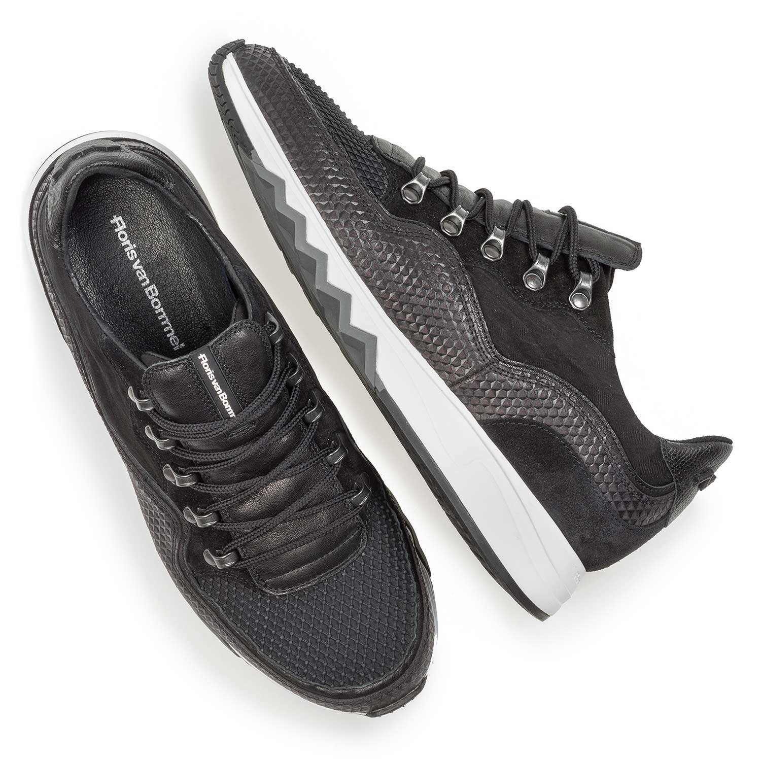 16393/02 - Dark grey nubuck leather lace shoe 16393/02 - Dark grey nubuck leather lace shoe