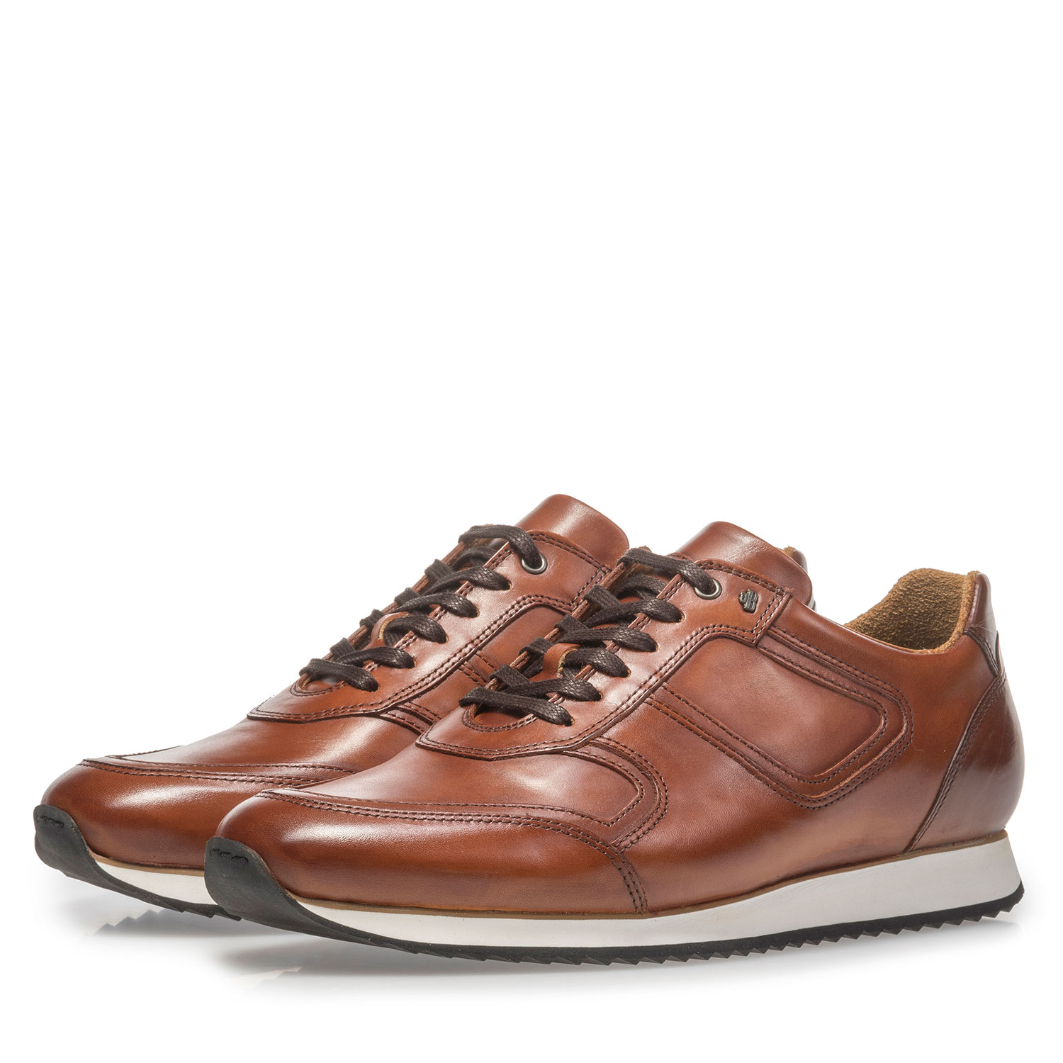 16224/23 - Dark cognac-coloured calf leather lace shoe 16224/23 - Dark cognac-coloured calf leather lace shoe