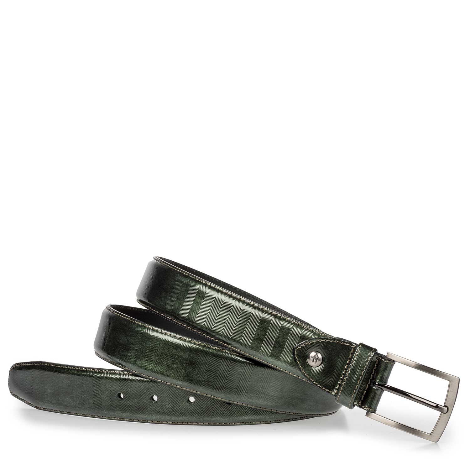 75190/00 - Green Premium patent leather belt 75190/00 - Green Premium patent leather belt