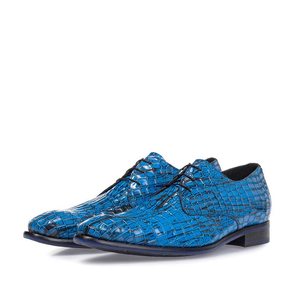 18167/11 - Schnürschuh Lackleder blau 18167/11 - Schnürschuh Lackleder blau