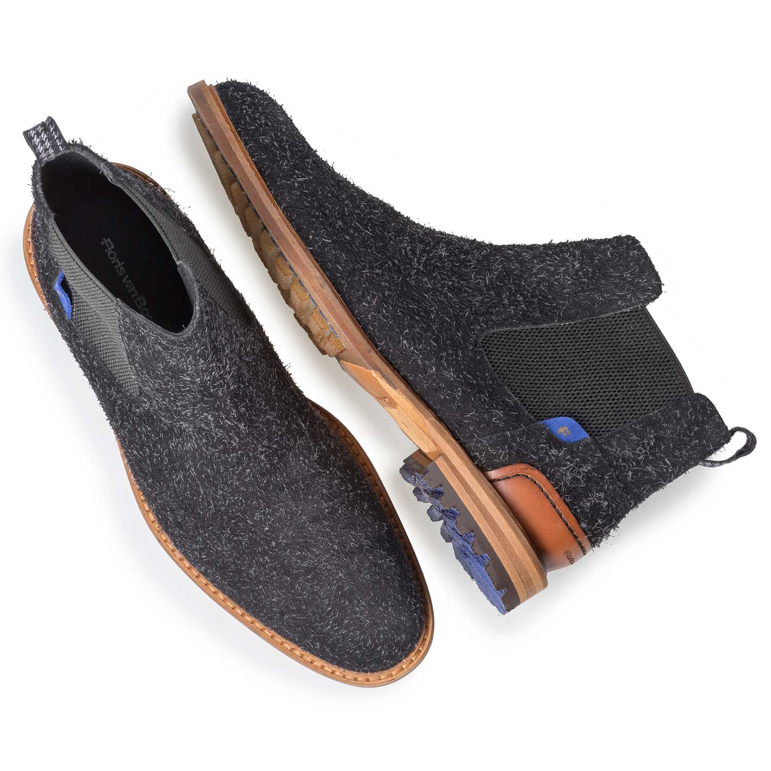 10230/14 - Dark grey rough Chelsea boot 10230/14 - Dark grey rough Chelsea boot