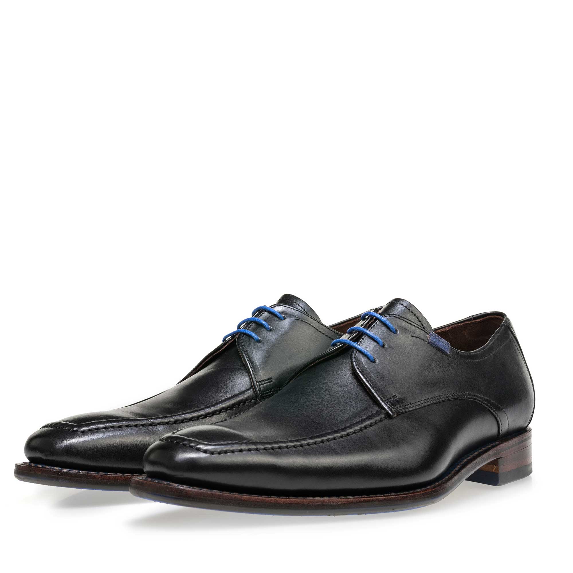 13370/01 - Schwarzer Leder Schnürschuh 13370/01 - Schwarzer Leder Schnürschuh