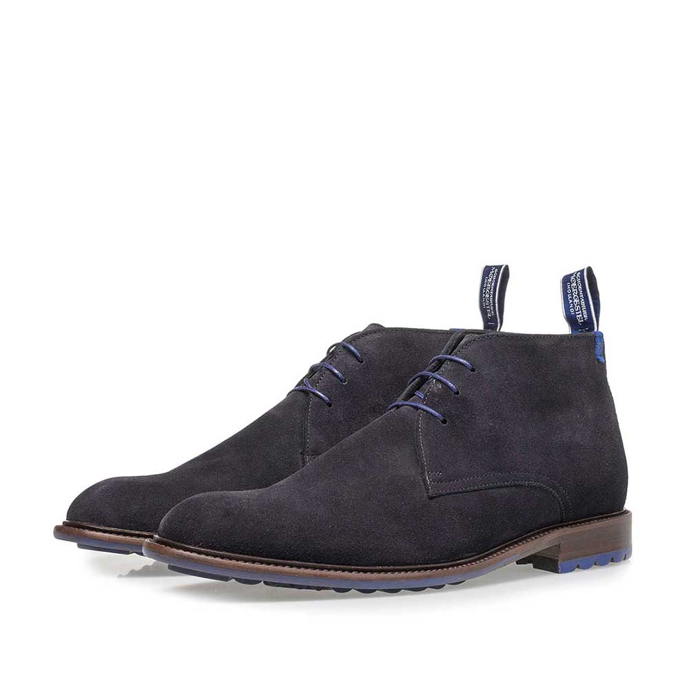 10203/16 - Dunkelblauer Wildleder-Schnürschuh 10203/16 - Dunkelblauer Wildleder-Schnürschuh