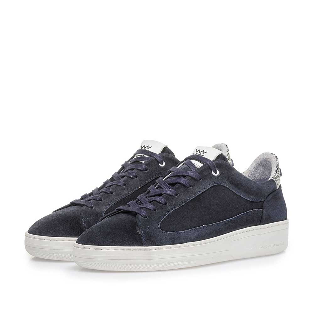 13265/04 - Dunkelblauer Wildleder-Sneaker 13265/04 - Dunkelblauer Wildleder-Sneaker