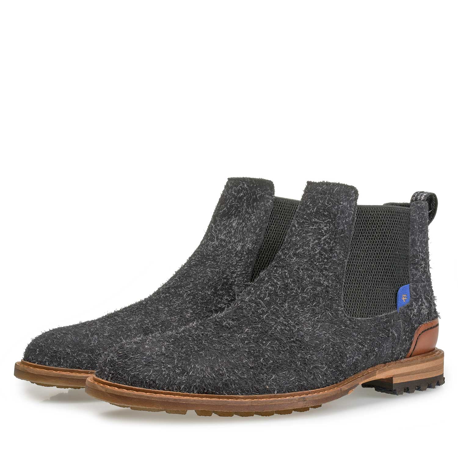 10230/14 - Dunkelgrauer geschliffener Chelsea Boot 10230/14 - Dunkelgrauer geschliffener Chelsea Boot