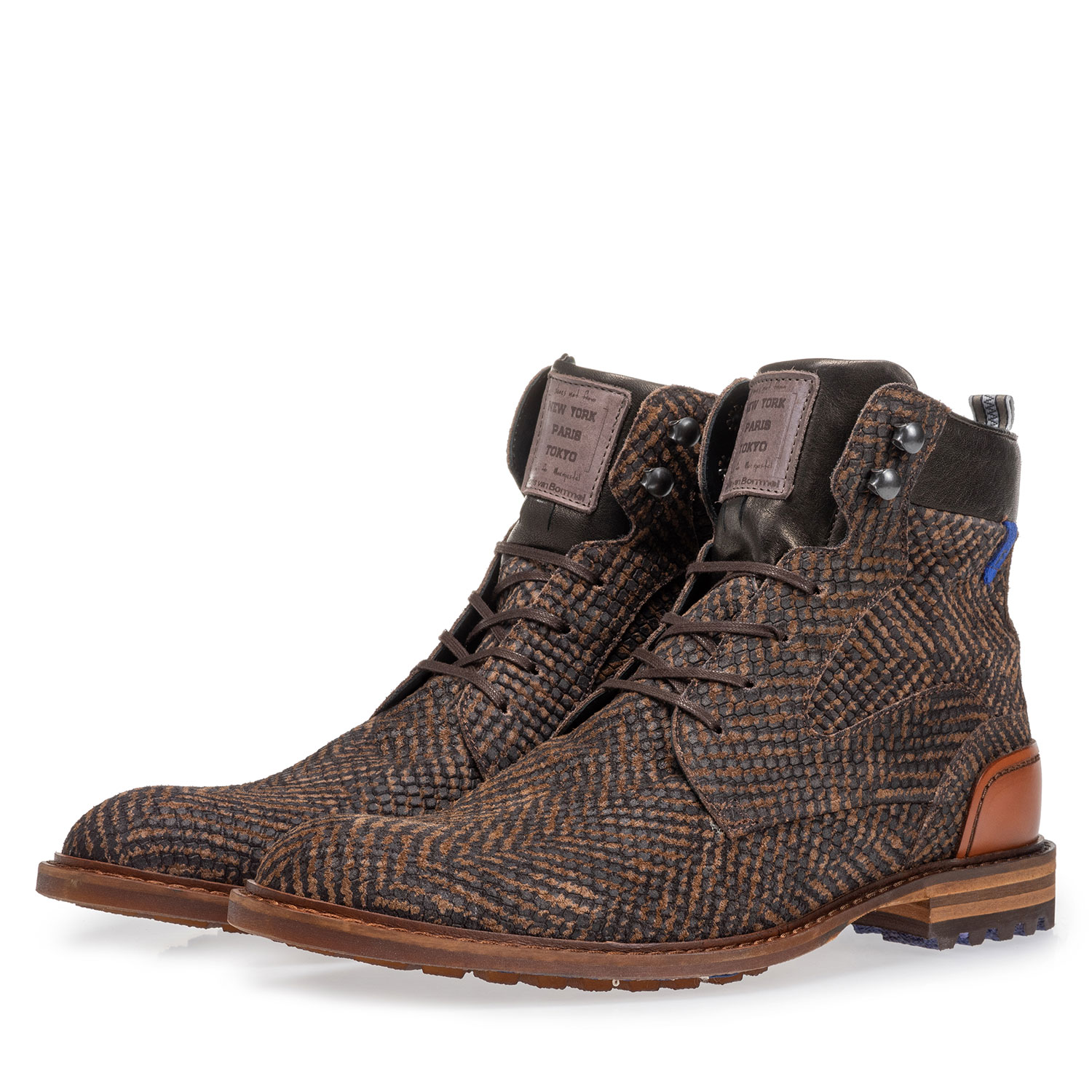 20100/09 - Crepi Stiefel braun mit Print 20100/09 - Crepi Stiefel braun mit Print