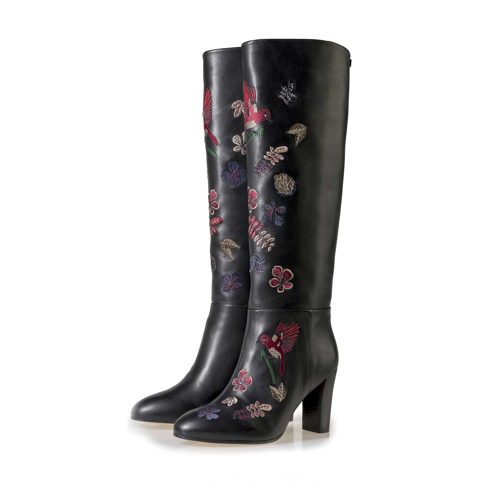 85195/00 - Floris van Bommel schwarze Damen Leder Stiefel 85195/00 - Floris van Bommel schwarze Damen Leder Stiefel