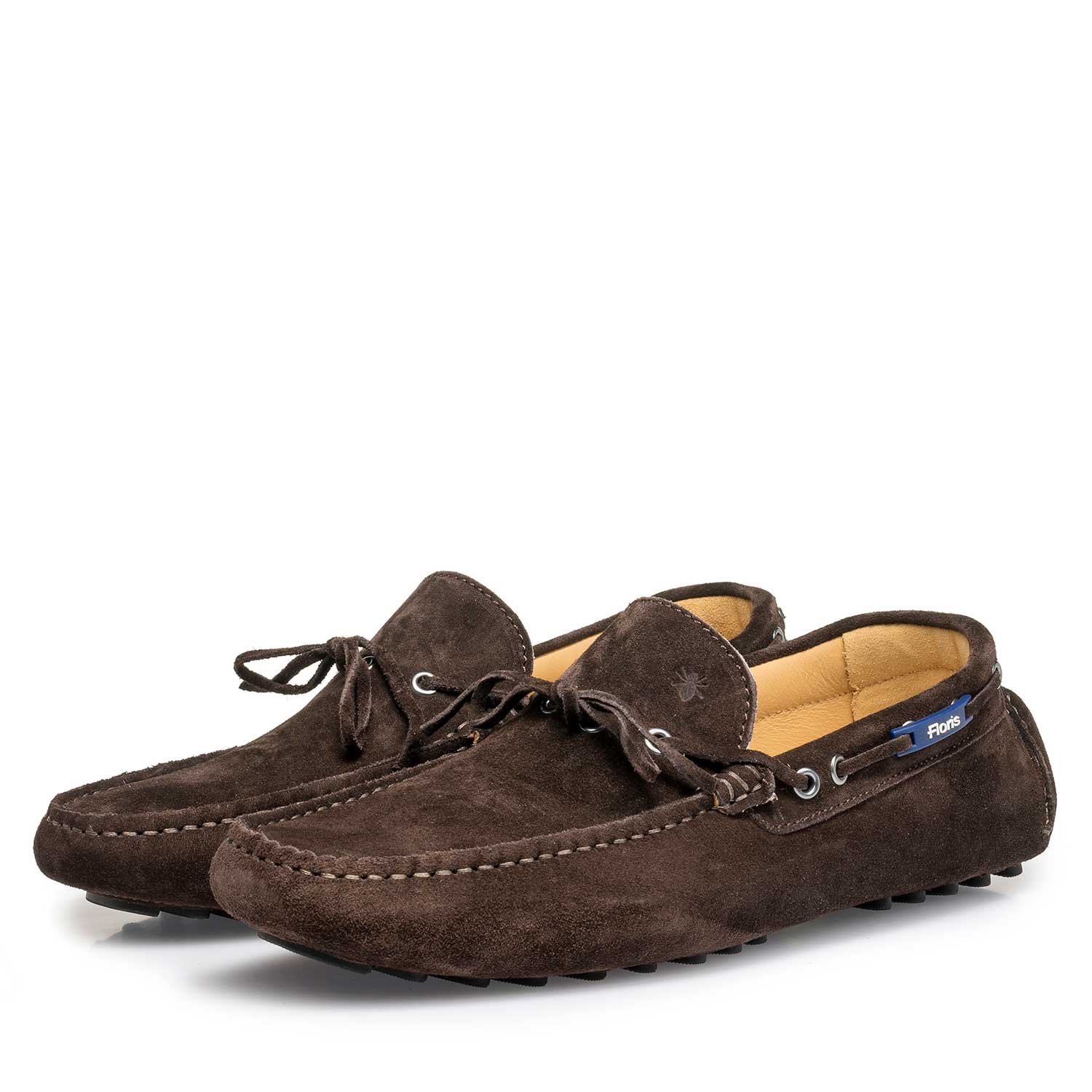 15214/00 - Dark brown calf suede leather moccasin 15214/00 - Dark brown calf suede leather moccasin