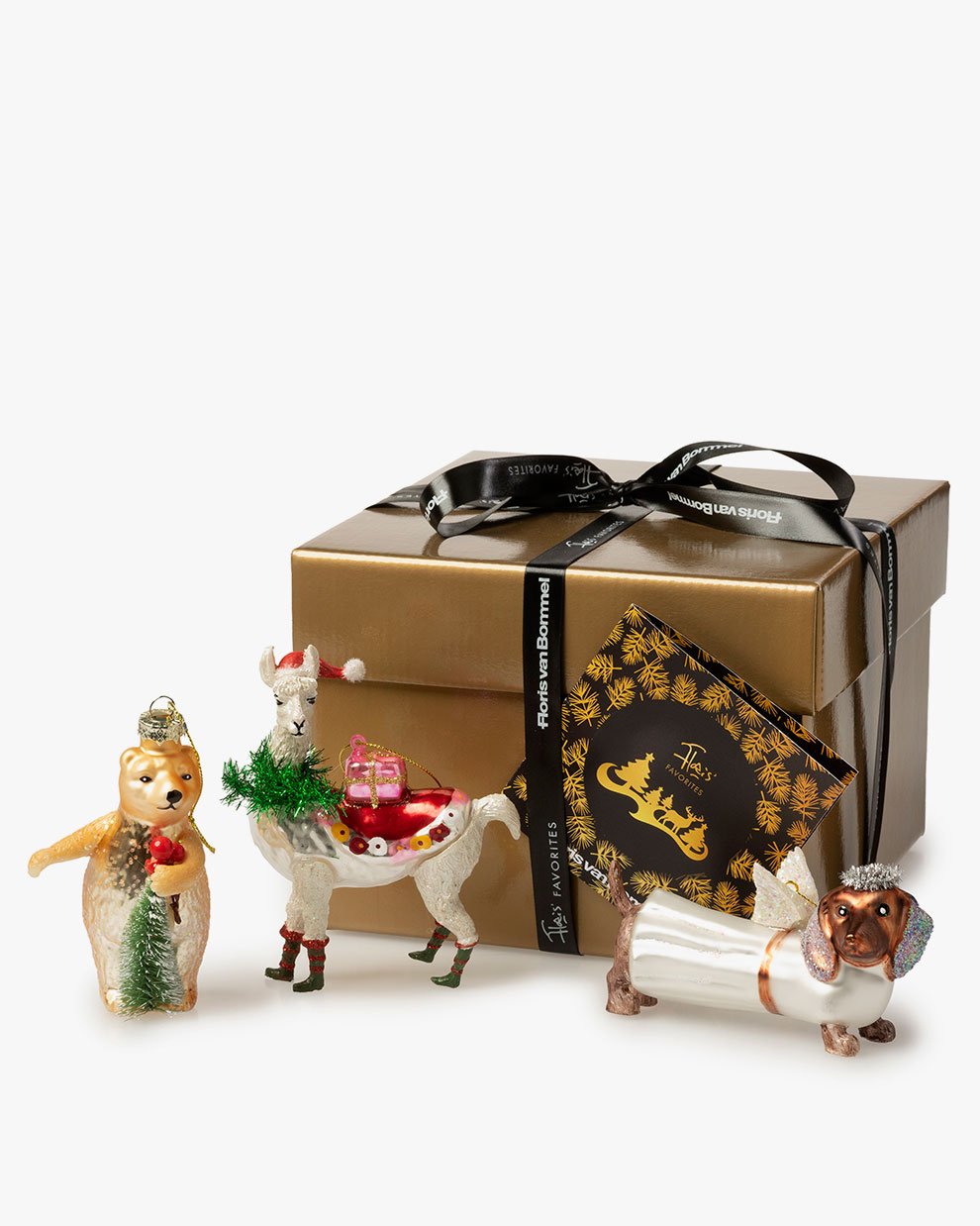 Giftbox Christmas baubles X mas Animals