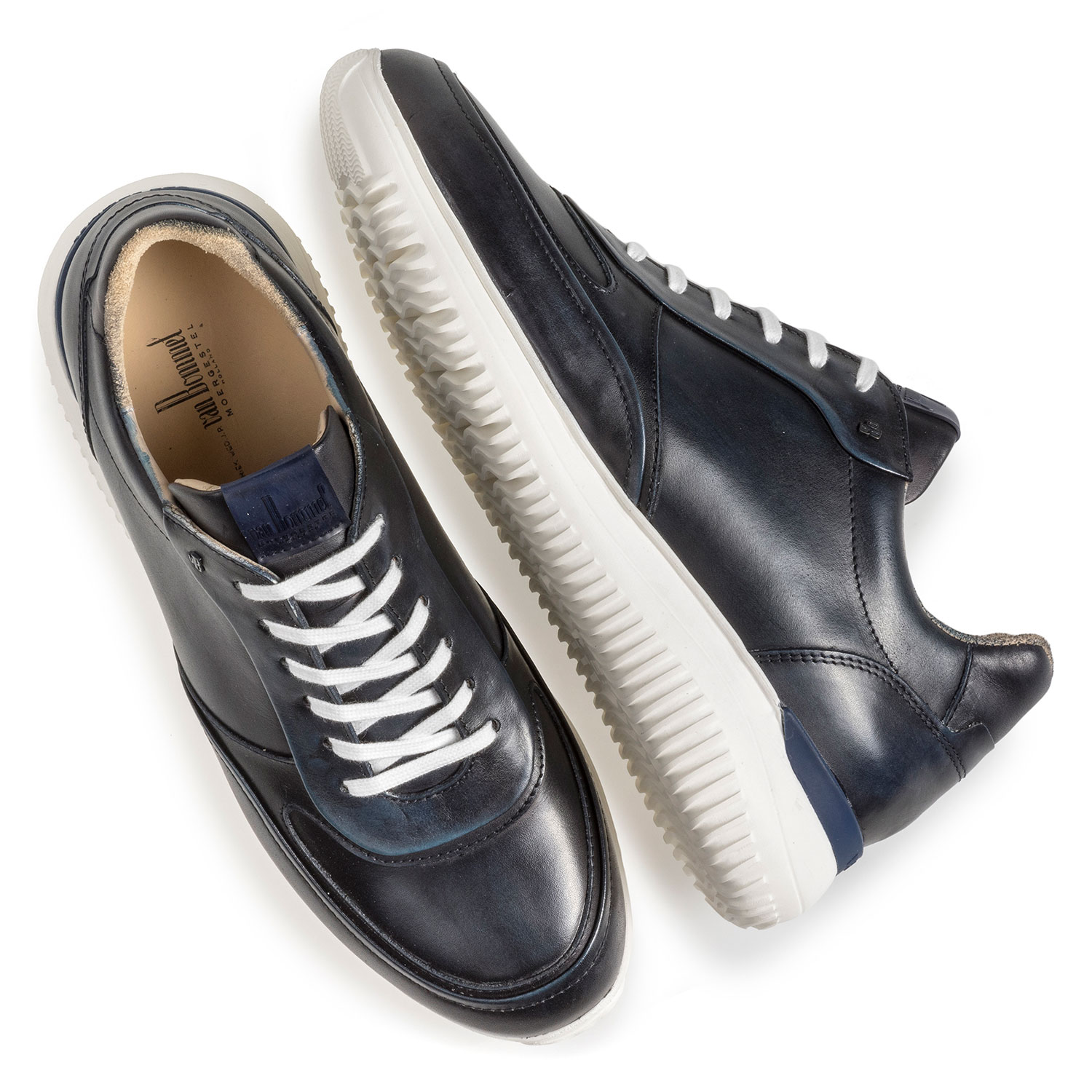 16306/06 - Schwarzer Kalbsleder-Sneaker 16306/06 - Schwarzer Kalbsleder-Sneaker
