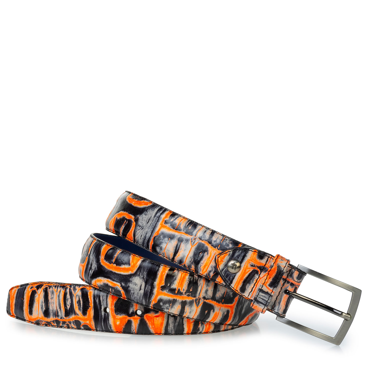 75203/27 - Belt orange croco print 75203/27 - Belt orange croco print