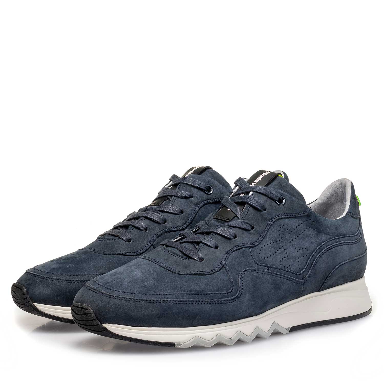 16093/01 - Blue nubuck leather sneaker 16093/01 - Blue nubuck leather sneaker