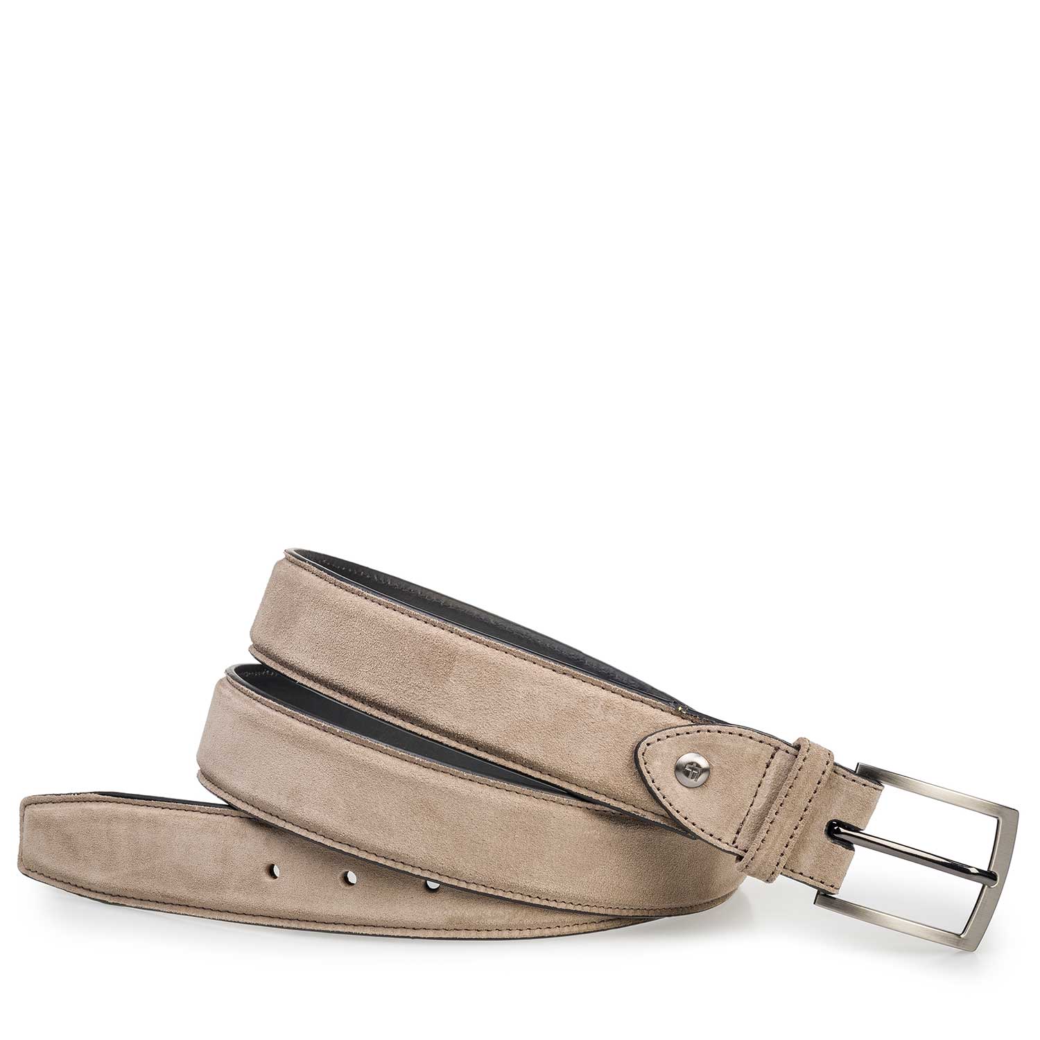 75200/51 - Taupefarbener Wildleder-Gürtel 75200/51 - Taupefarbener Wildleder-Gürtel