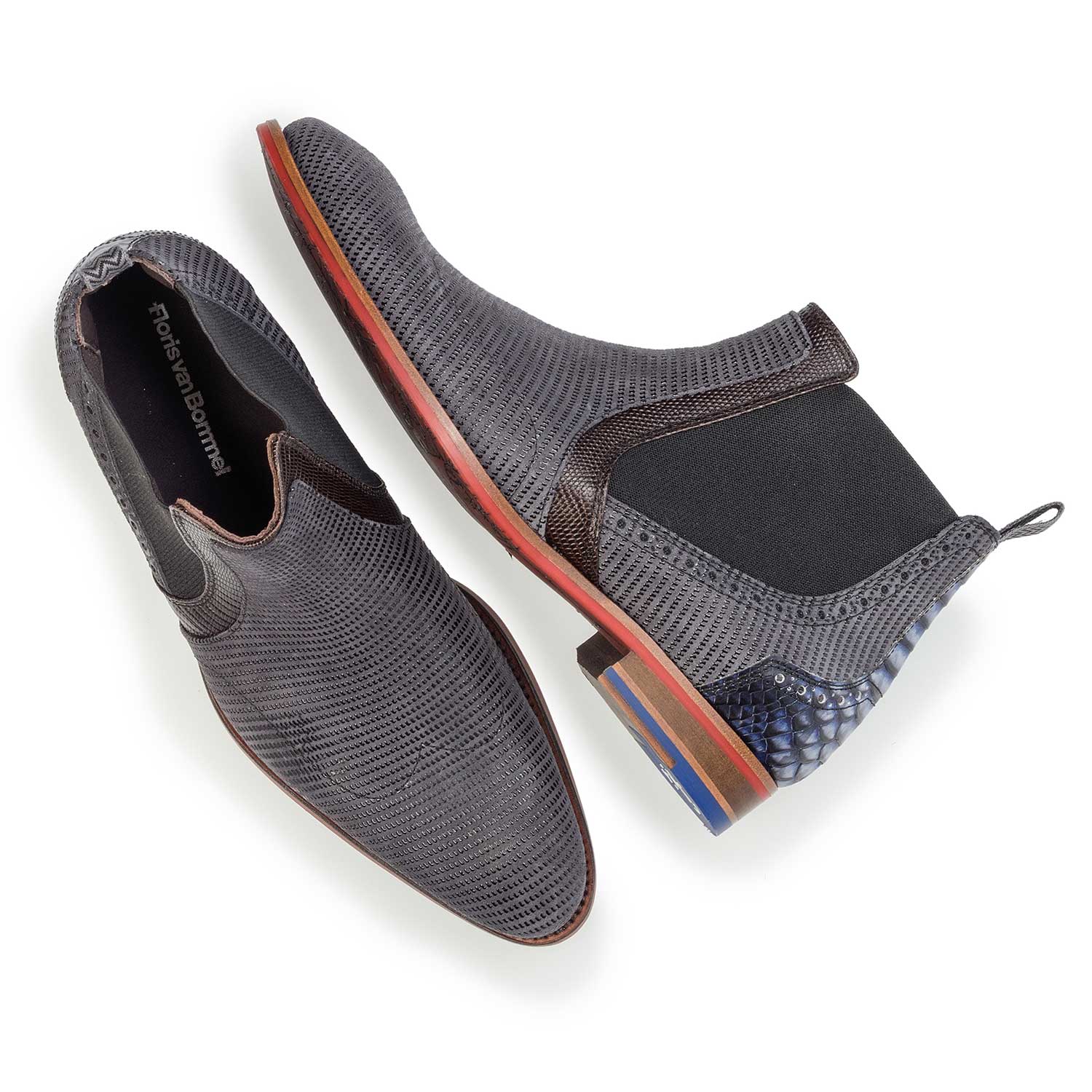 10455/00 - Dunkelgrauer Chelsea Boot aus Wildleder 10455/00 - Dunkelgrauer Chelsea Boot aus Wildleder